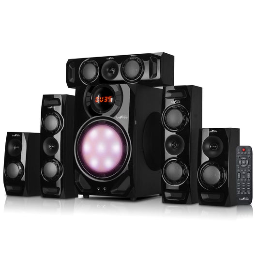 5.1 Channel Surround Sound Bluetooth Speaker System in Black